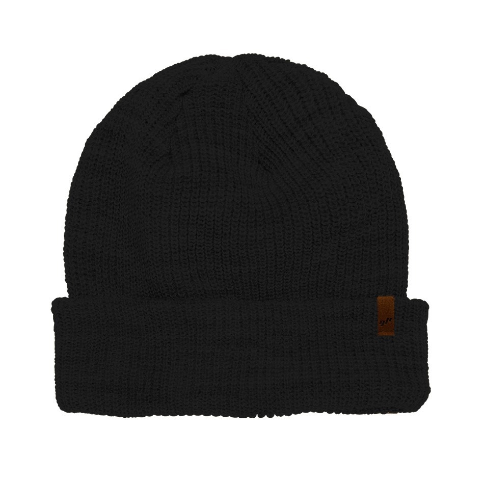 Waffle Beanie - Black