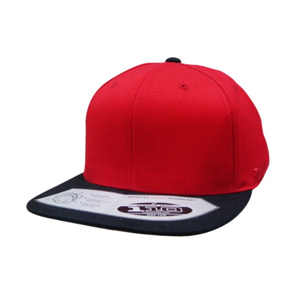 110 Swiss Red/Black Flat Peak