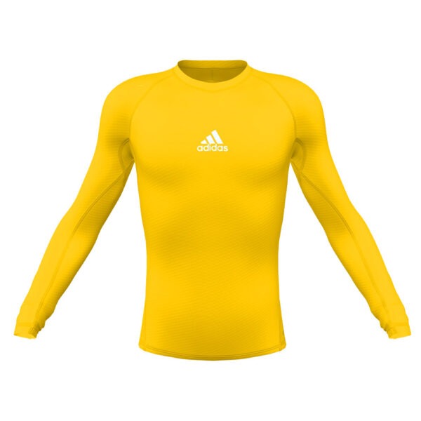 Youth Techfit Longsleeve Compression Top - Yellow