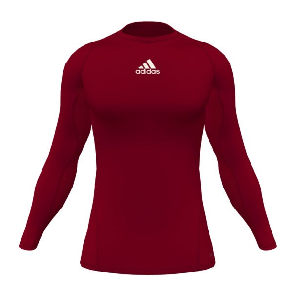 Techfit Longsleeve Compression Top - Burgundy