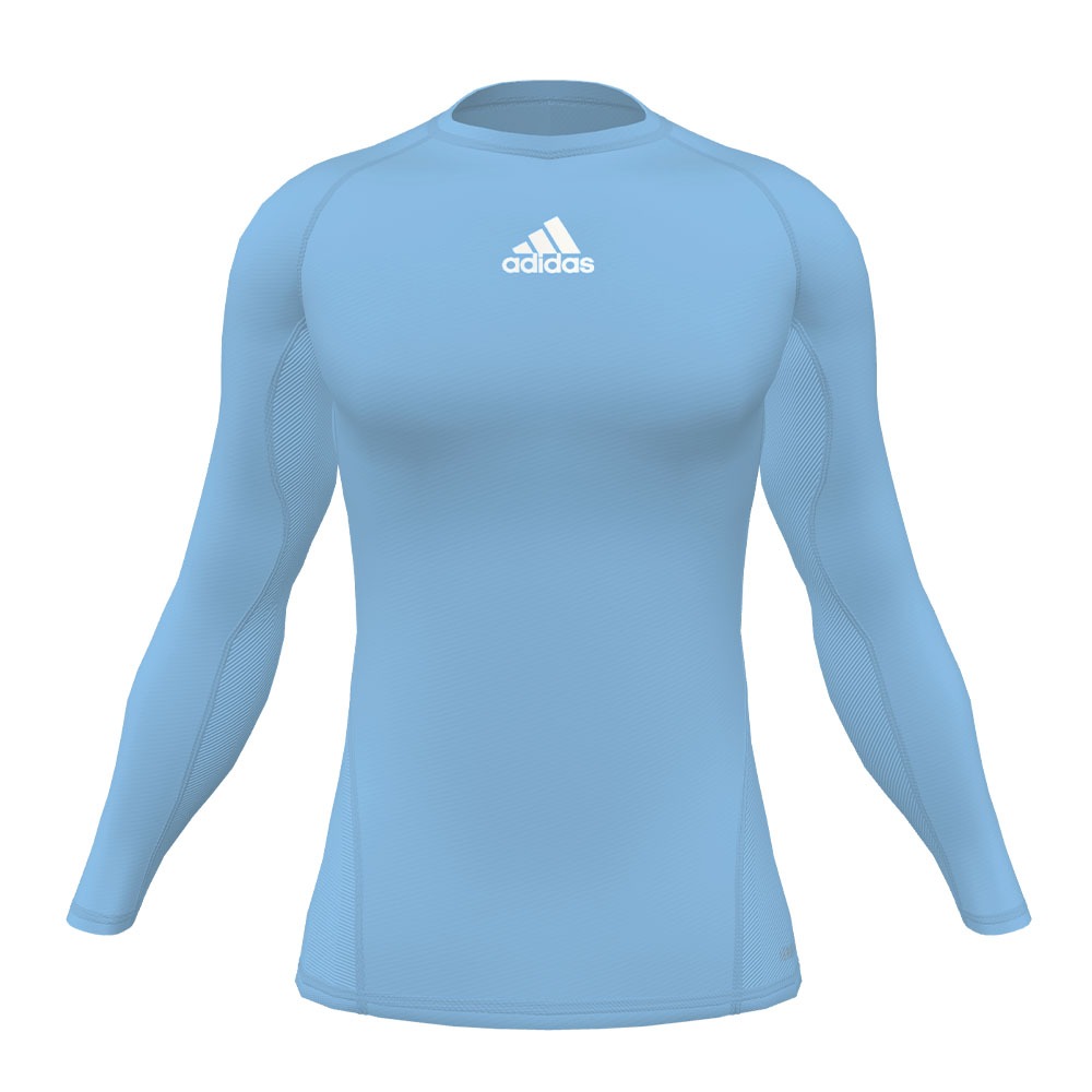 Techfit Longsleeve Compression Top - Light Blue