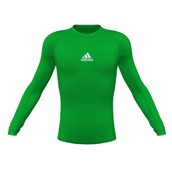 Youth Techfit Longsleeve Compression Top - Green