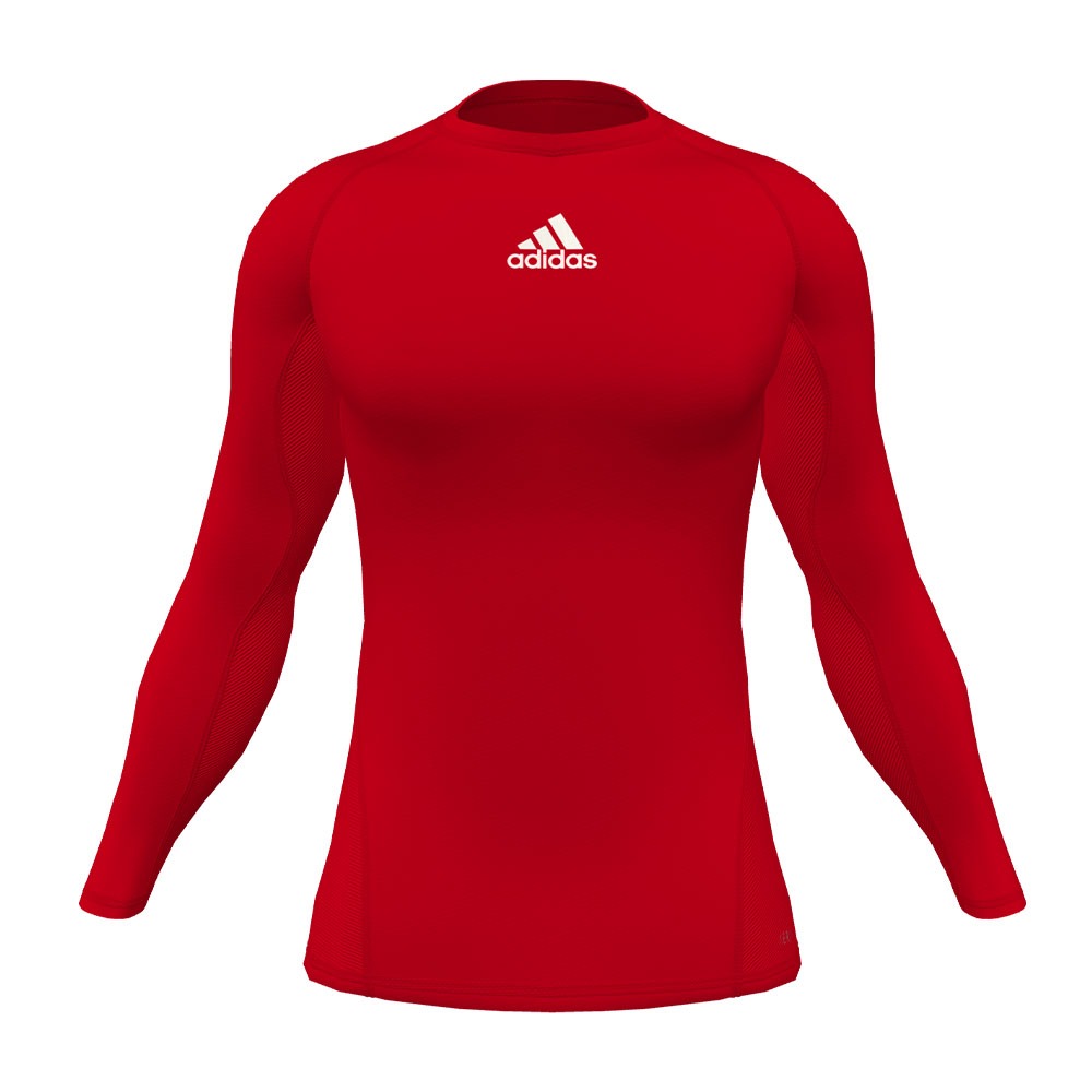 Techfit Longsleeve Compression Top - Red