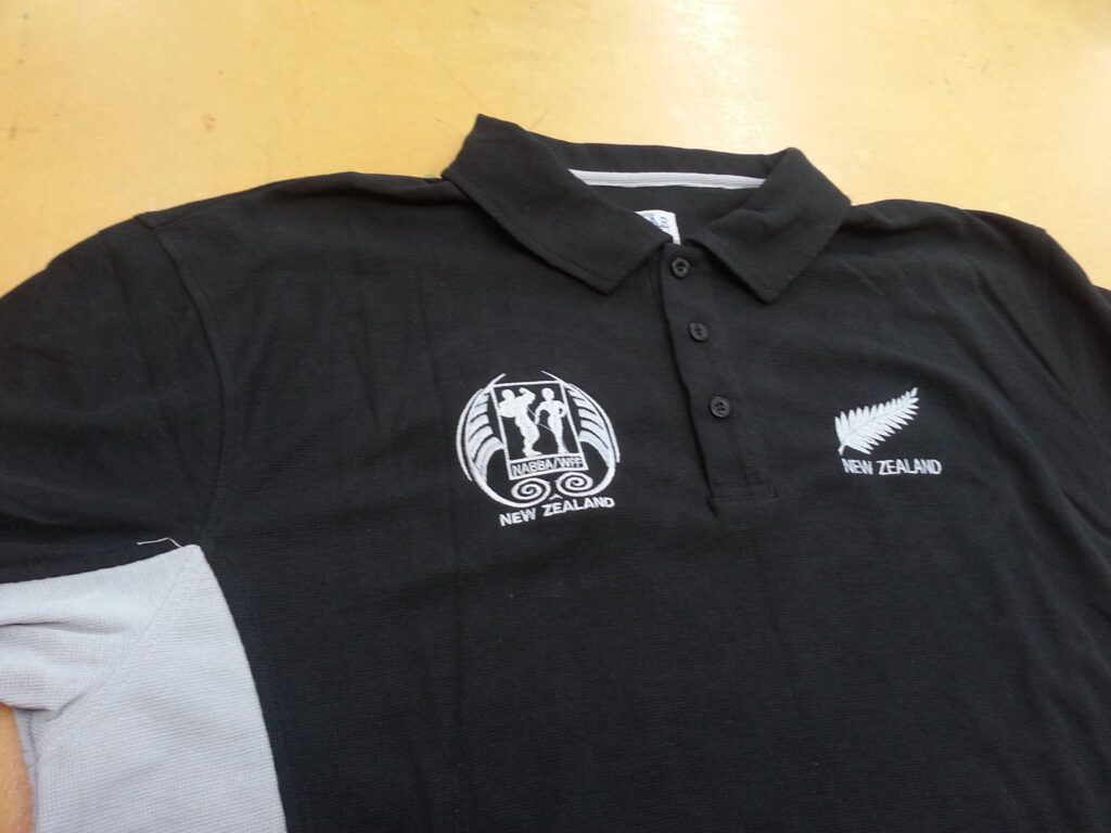 embroidered polo shirt and teamwear 