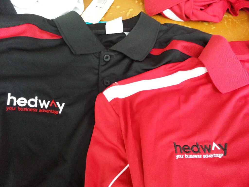custom embroidery on polo shirt for business