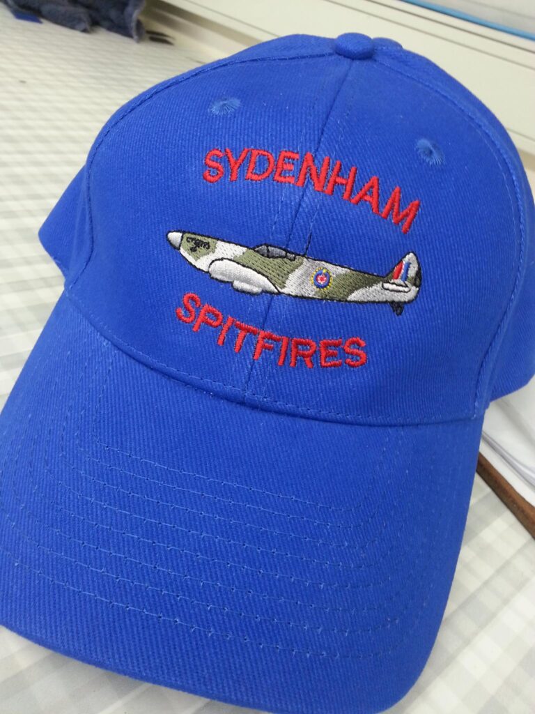 custom embroidery on sports cap