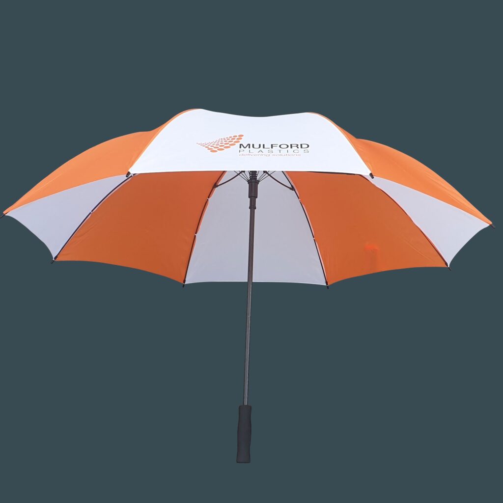Custom branded umbrella using heat press