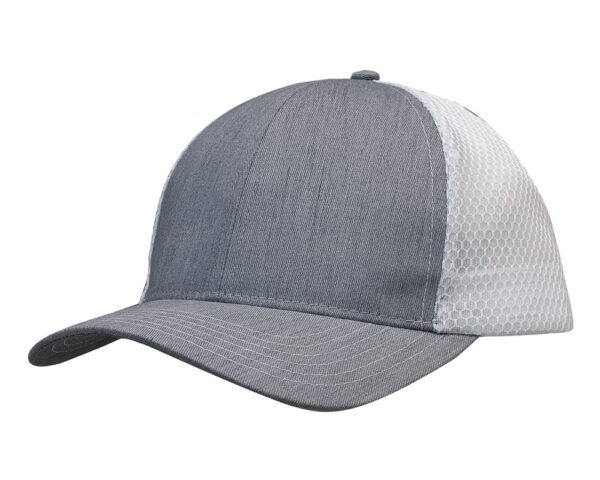 Brushed Poly Cotton with Honeycomb Mesh Cap