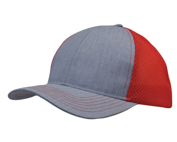 Brushed Poly Cotton with Honeycomb Mesh Cap