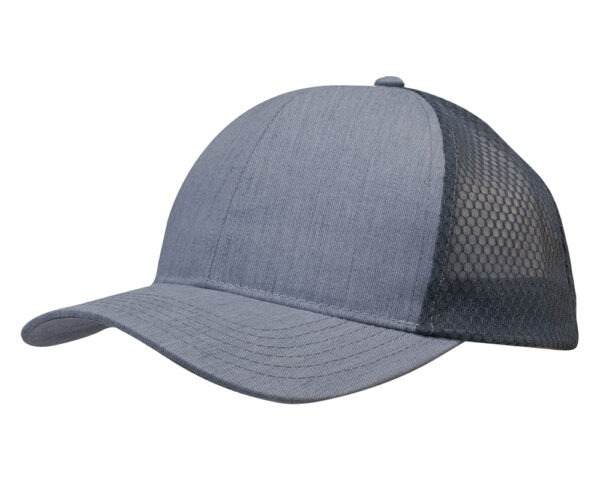 Brushed Poly Cotton with Honeycomb Mesh Cap