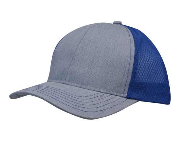 Brushed Poly Cotton with Honeycomb Mesh Cap