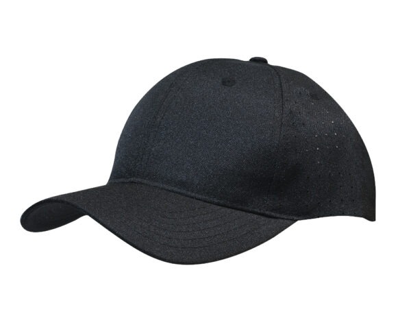 Breathable Poly Twill with Circle Perforations Cap