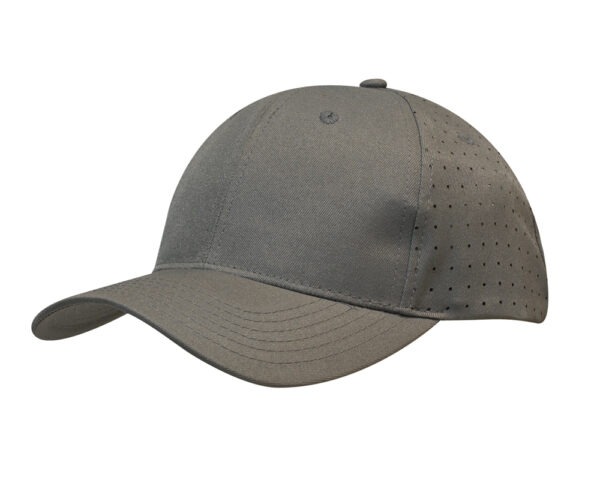 Breathable Poly Twill with Circle Perforations Cap