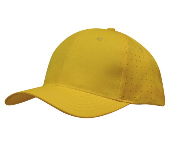 Breathable Poly Twill with Circle Perforations Cap