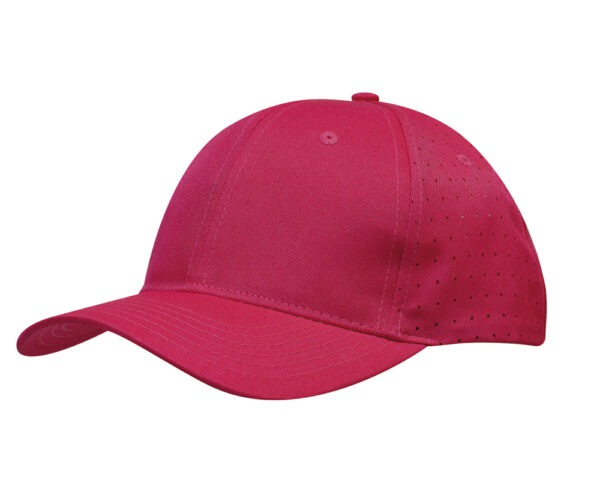 Breathable Poly Twill with Circle Perforations Cap