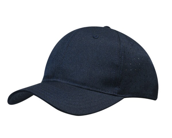 Breathable Poly Twill with Circle Perforations Cap