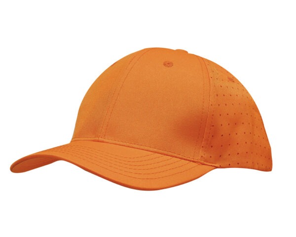 Breathable Poly Twill with Circle Perforations Cap