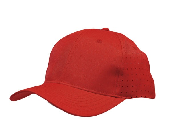 Breathable Poly Twill with Circle Perforations Cap