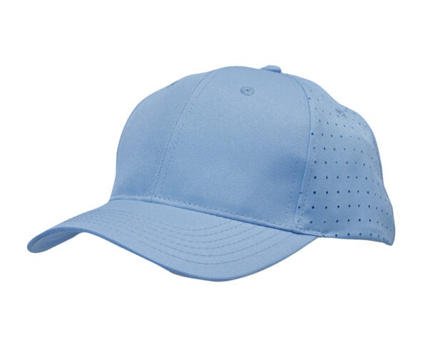 Breathable Poly Twill with Circle Perforations Cap