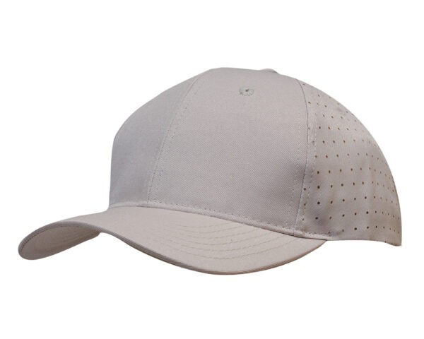 Breathable Poly Twill with Circle Perforations Cap