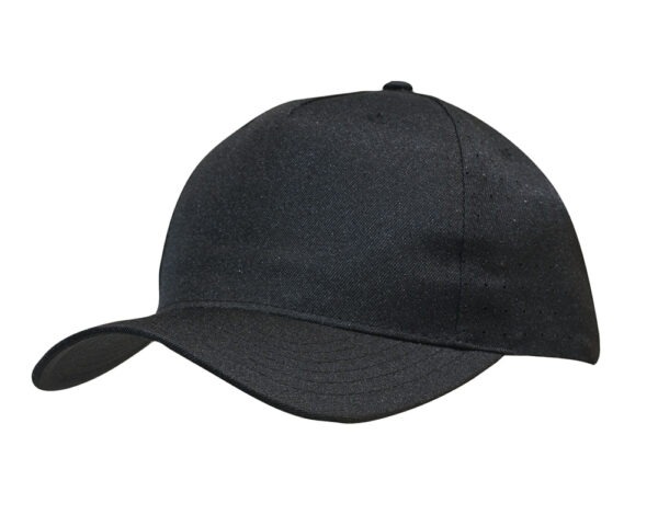 Breathable Poly Twill with Circle Perforations Cap