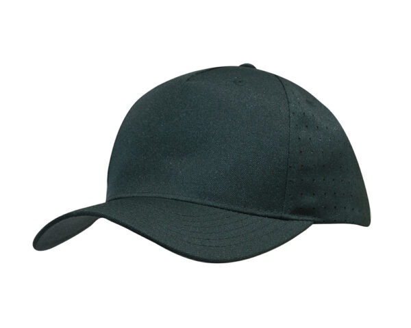 Breathable Poly Twill with Circle Perforations Cap