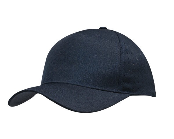 Breathable Poly Twill with Circle Perforations Cap