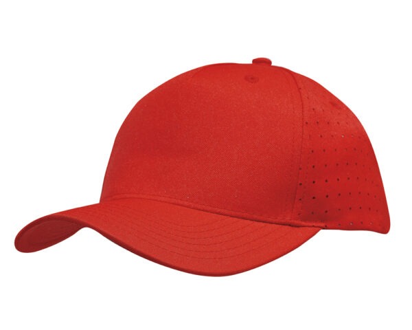 Breathable Poly Twill with Circle Perforations Cap