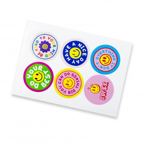 Sticker Sheet 80mm Circle - Gloss