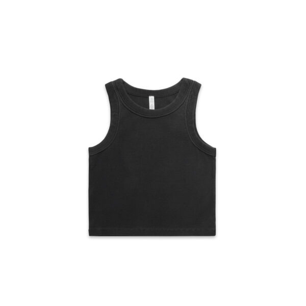 Wo's Faded Organic Rib Crop Tank | 4035