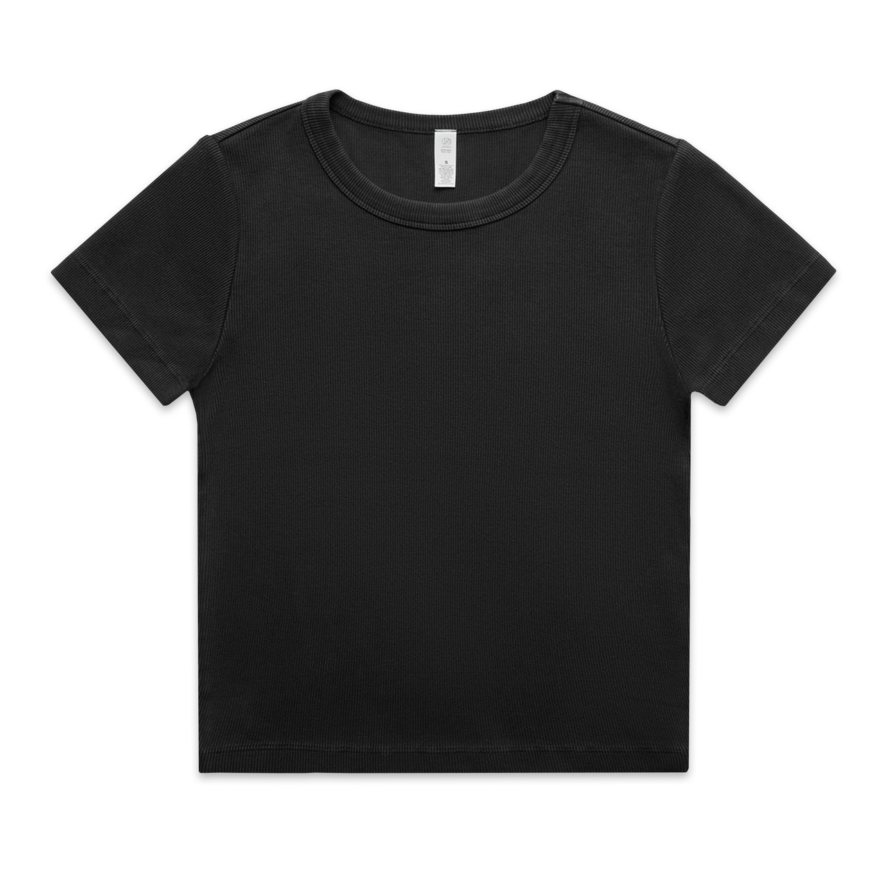 Wo's Faded Organic Rib Tee | 4036