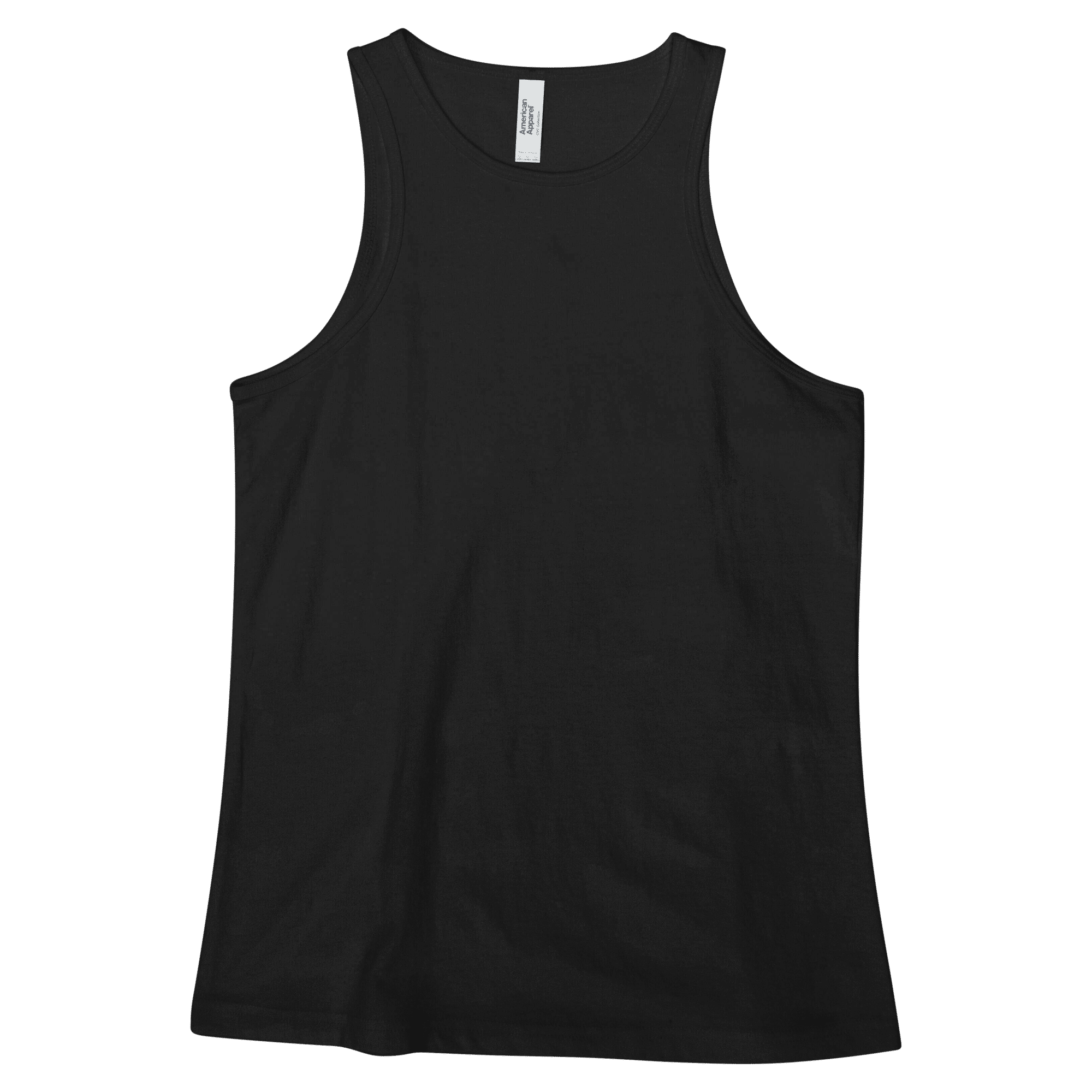 American Apparel CVC Womens Racerneck Tank Black