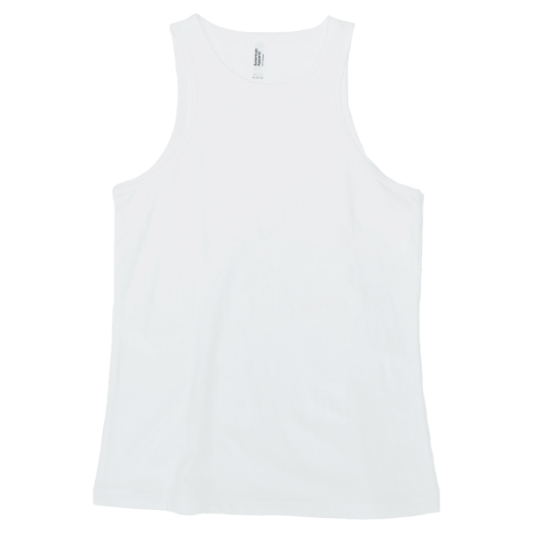 American Apparel CVC Womens Racerneck Tank White