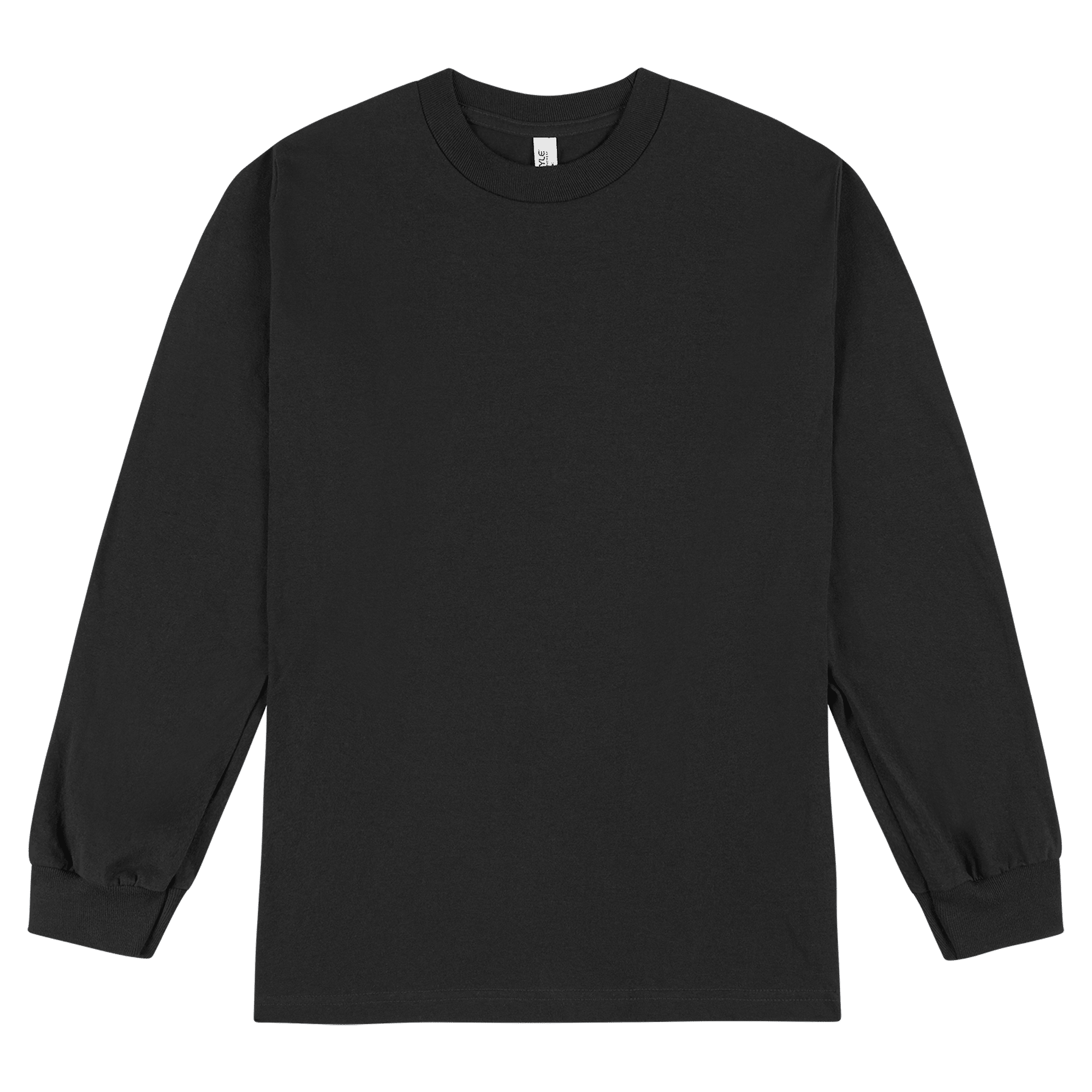 American Apparel Heavyweight Cotton Unisex Long Sl Black