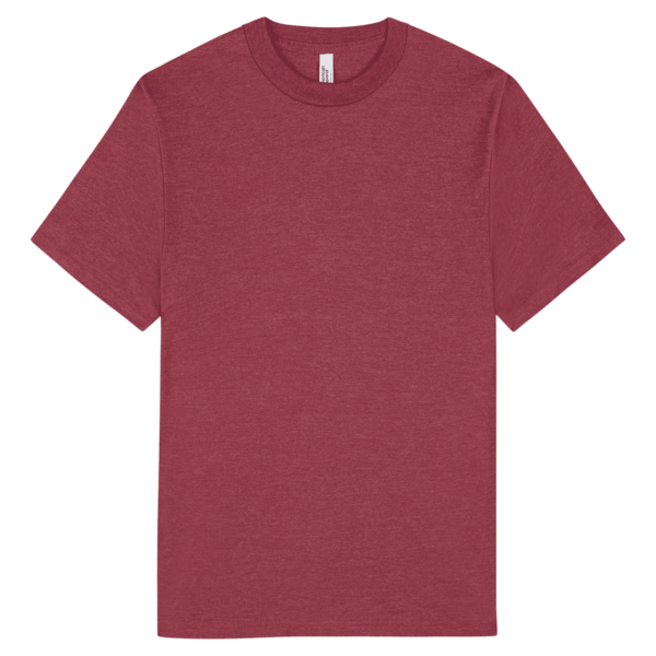 American Apparel Unisex CVC Short Sleeve T-Shirt Heather Cardinal