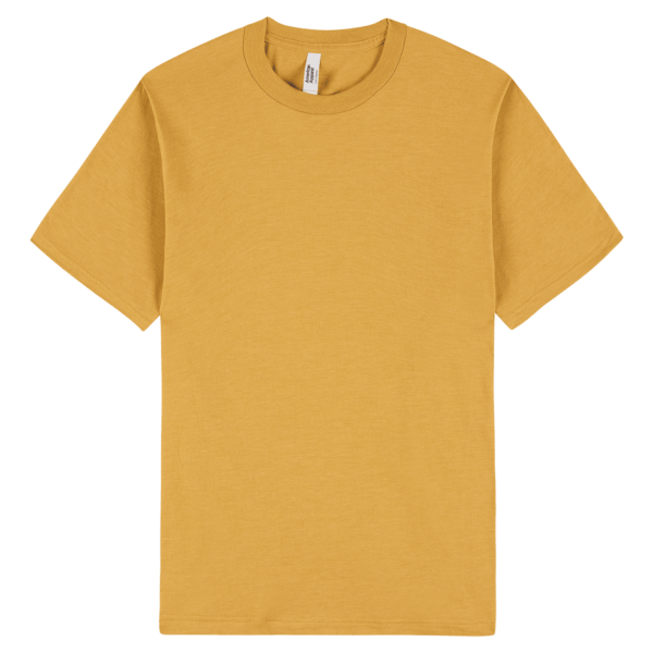 American Apparel Unisex CVC Short Sleeve T-Shirt Heather Mustard