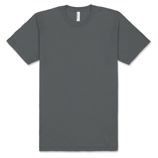 American Apparel Unisex Fine Jersey Short Sleeve T Asphalt