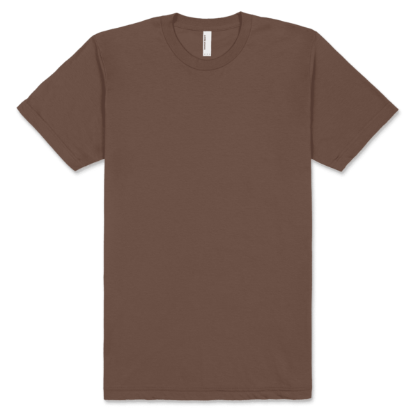 American Apparel Unisex Fine Jersey Short Sleeve T Brown