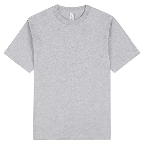 American Apparel Unisex Fine Jersey Short Sleeve T Heather Grey