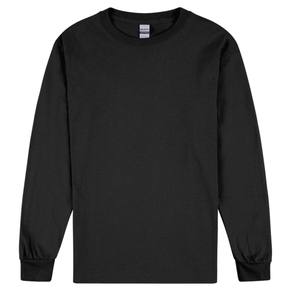 Gildan Ultra Cotton Adult Long Sleeve T-Shirt Black