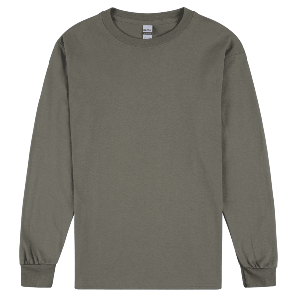 Gildan Ultra Cotton Adult Long Sleeve T-Shirt Charcoal