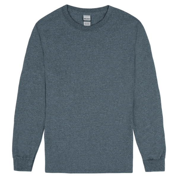 Gildan Ultra Cotton Adult Long Sleeve T-Shirt Dark Heather