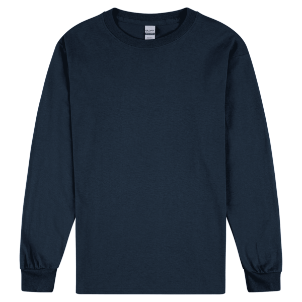 Gildan Ultra Cotton Adult Long Sleeve T-Shirt Navy