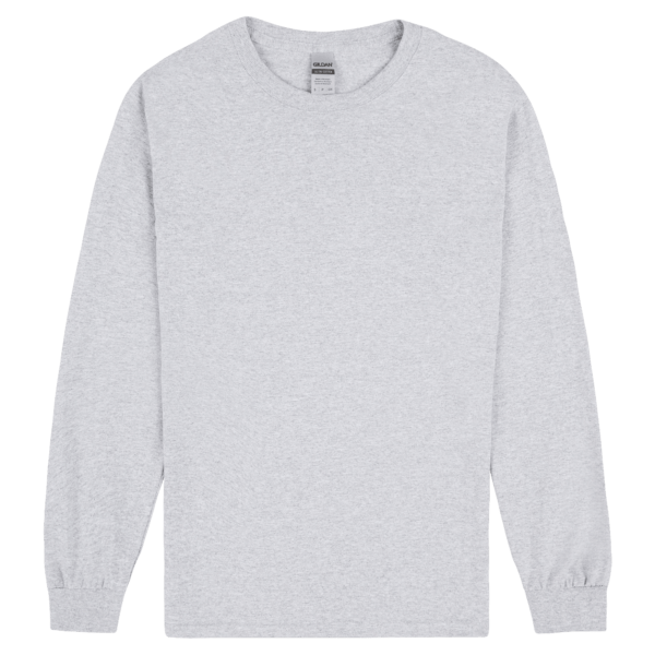 Gildan Ultra Cotton Adult Long Sleeve T-Shirt Sport Grey