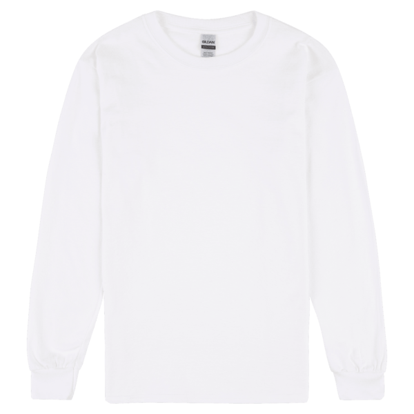 Gildan Ultra Cotton Adult Long Sleeve T-Shirt White