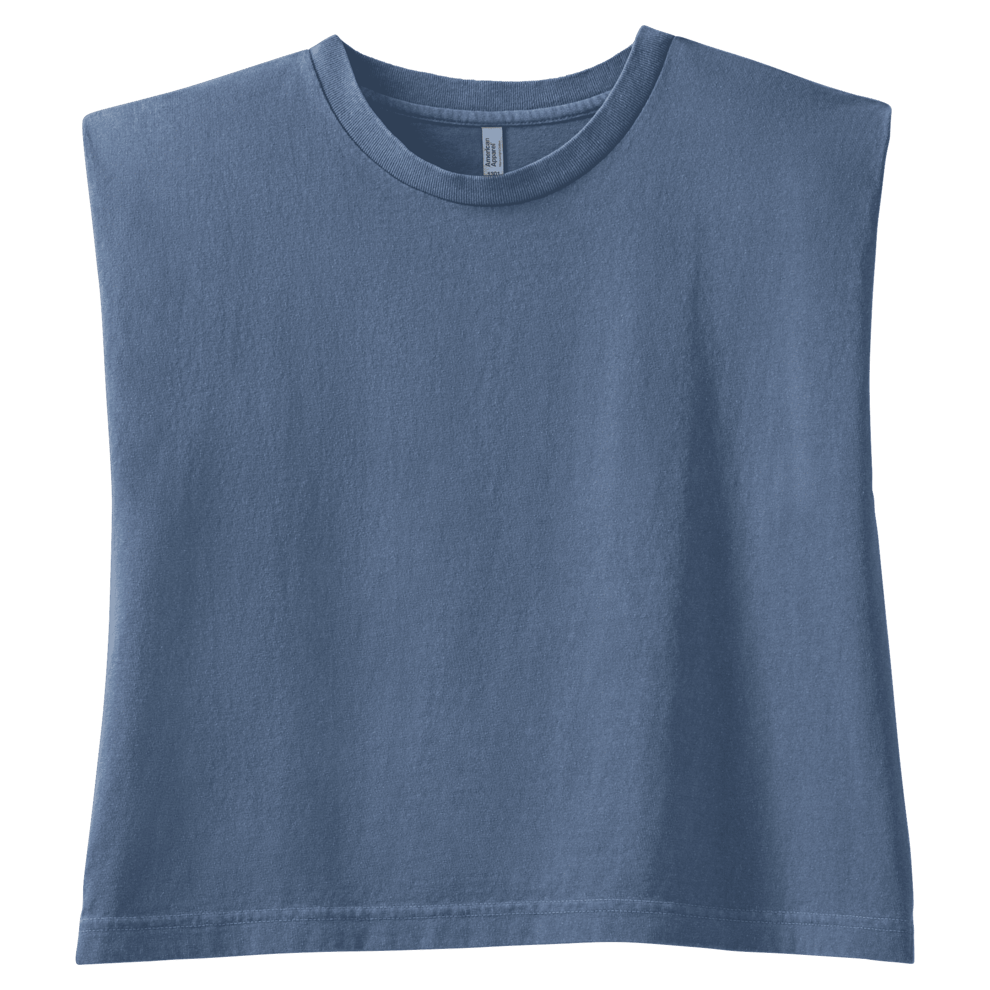 American Apparel Women's Muscle T-shirt Faded Navy