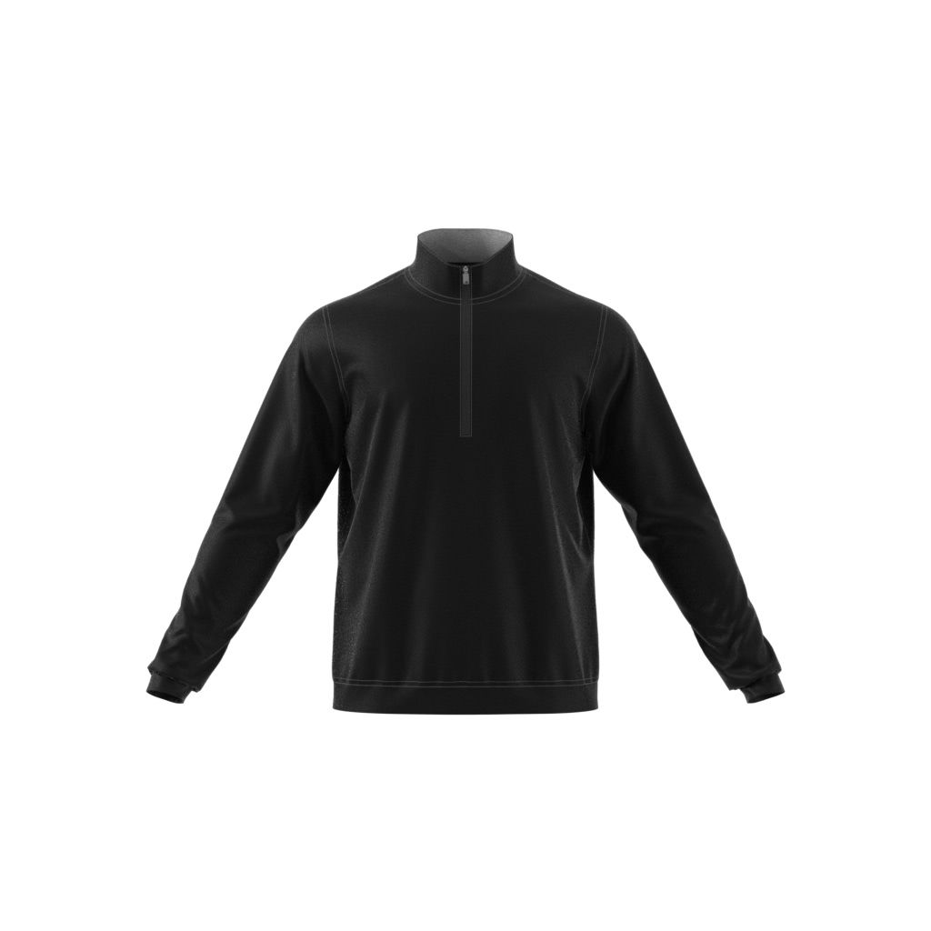 Adidas Mens Elevate Quarter Zip Pullover - Black