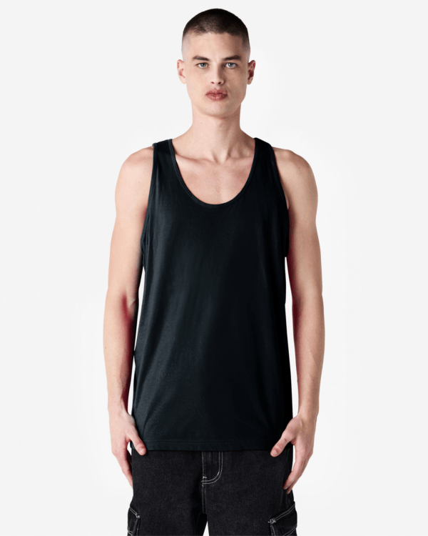 2408 American Apparel Unisex Fine Jersey Tank Black