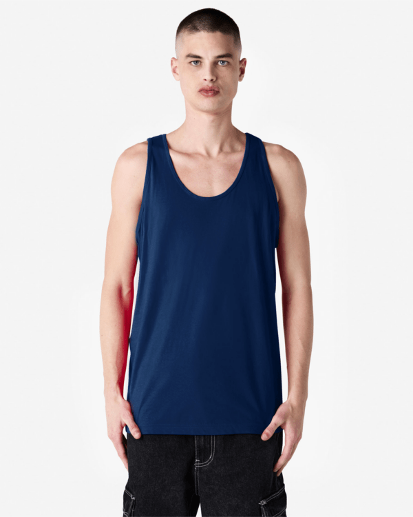 2408 American Apparel Unisex Fine Jersey Tank Navy