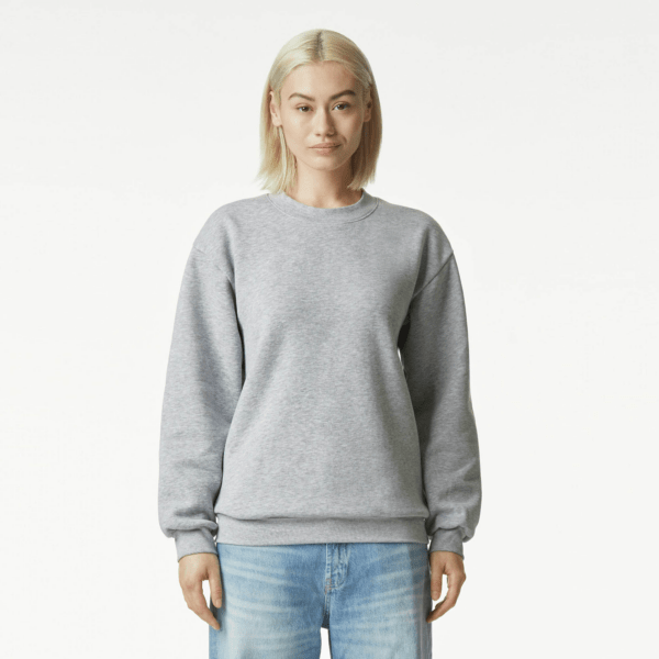 American Apparel Reflex Fleece Unisex Crewneck Swe Heather Grey